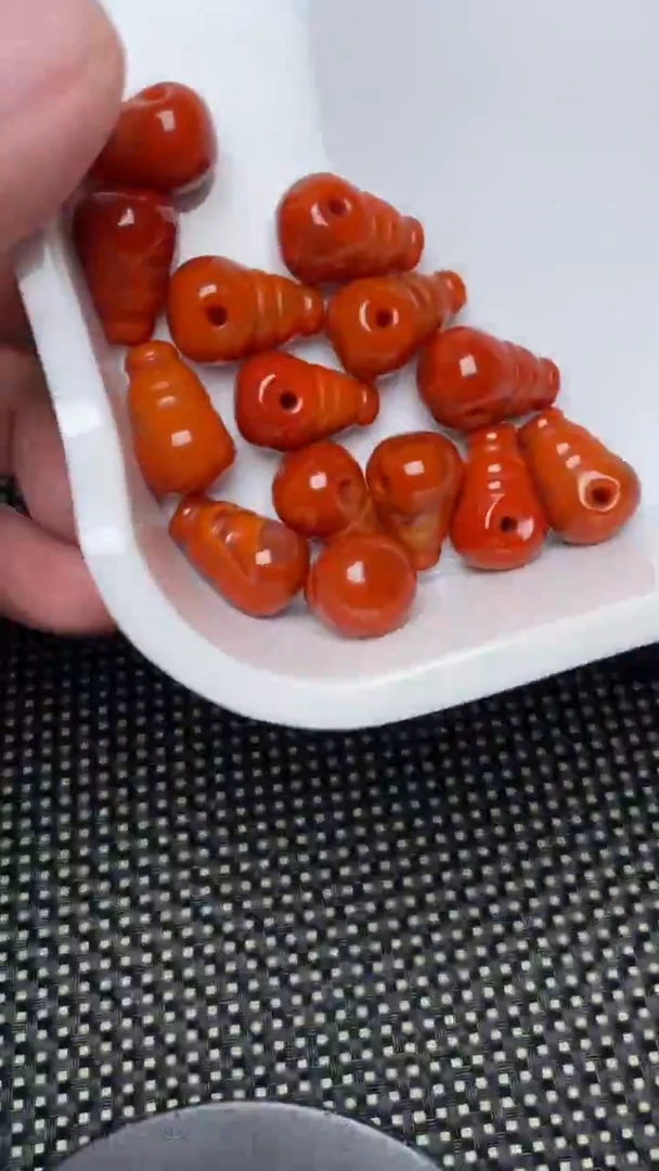 未镶嵌手串南红玛瑙冰飘三通