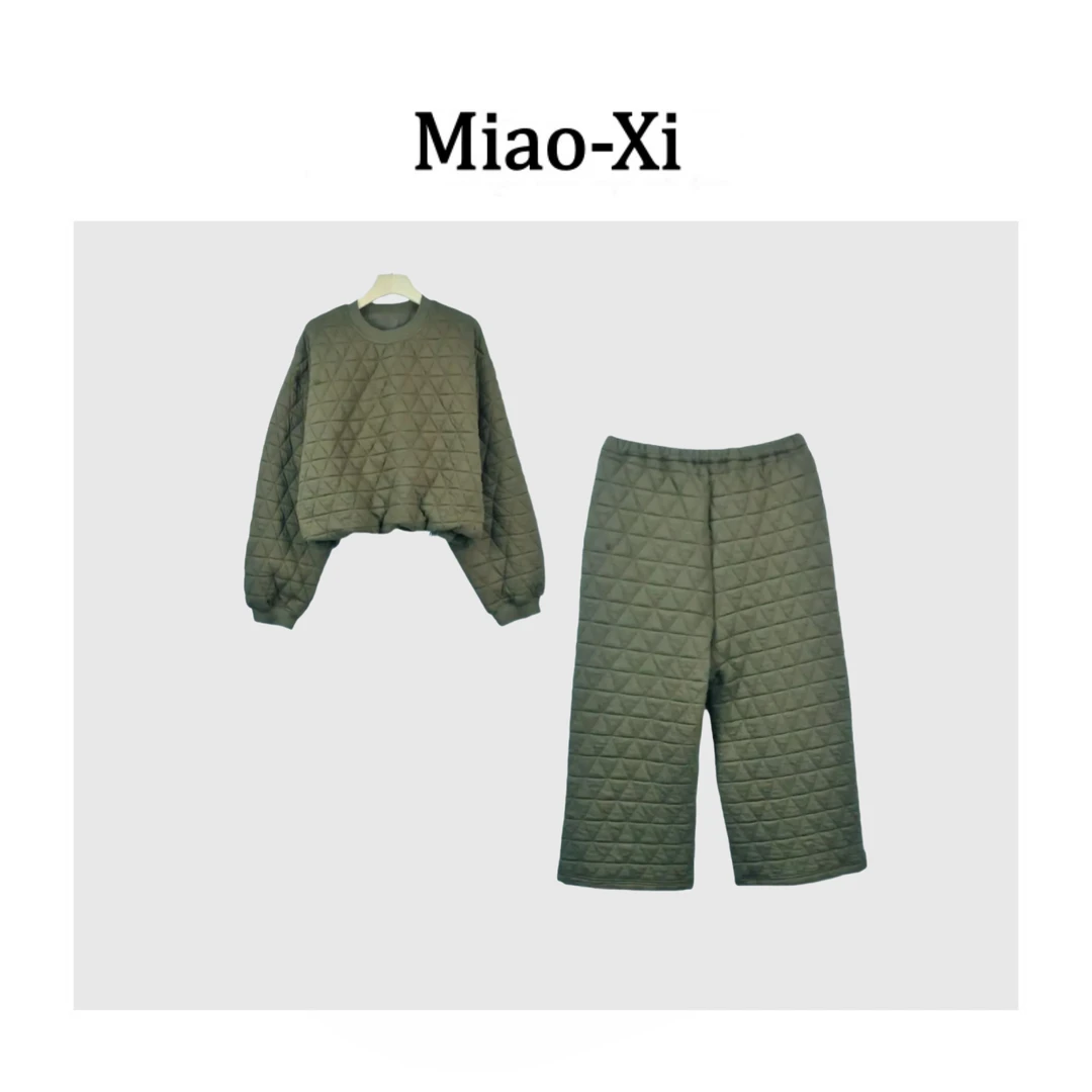 妙兮·LL冬季新款时尚百搭气质休闲风上衣+裤子套装*20252930