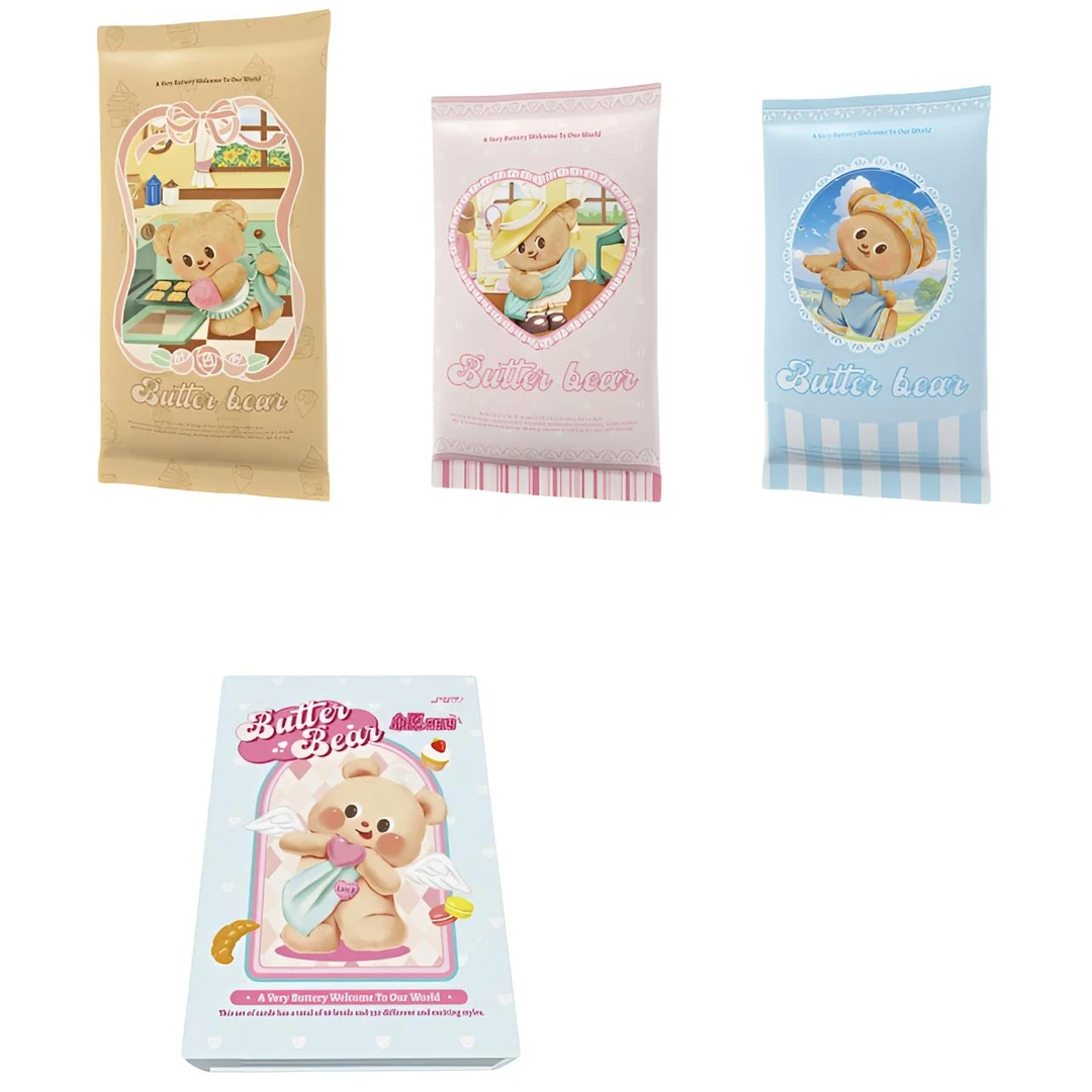 【拆包叠叠】jiojio黄油小熊 心愿烘焙坊收藏卡牌 二创卡牌盲盒