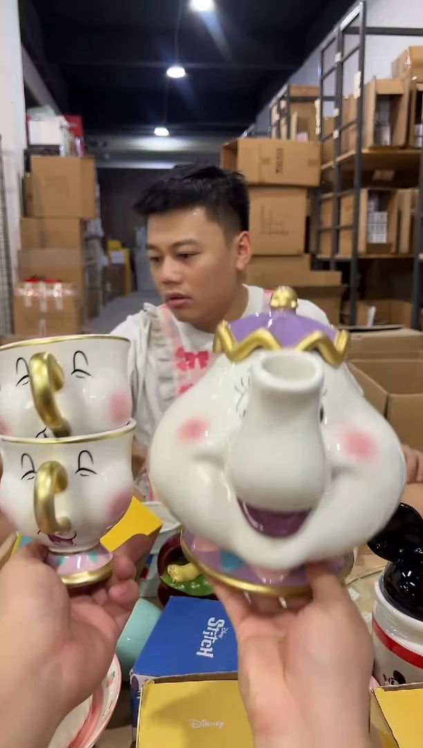 瓷片陶瓷02款一壶两杯