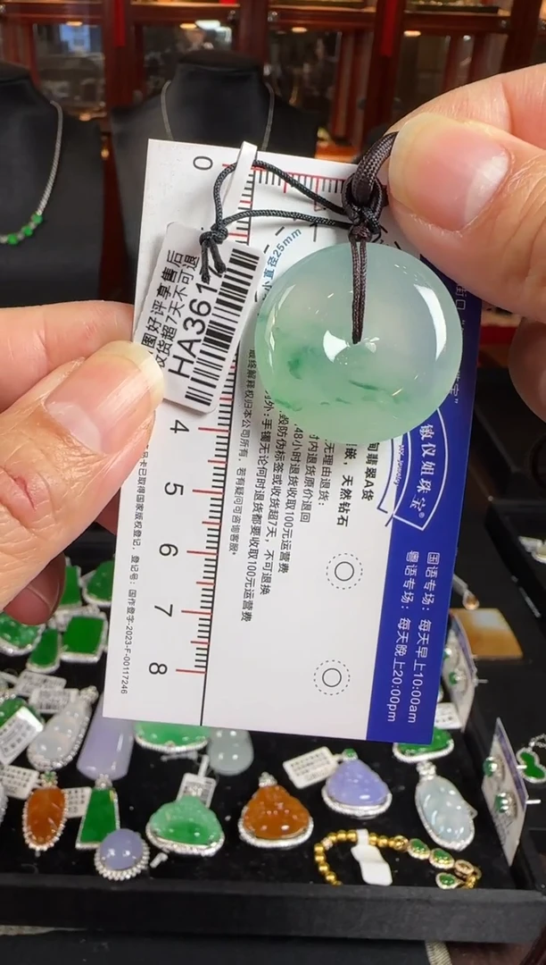 颈饰未镶嵌翡翠HA3617平安扣