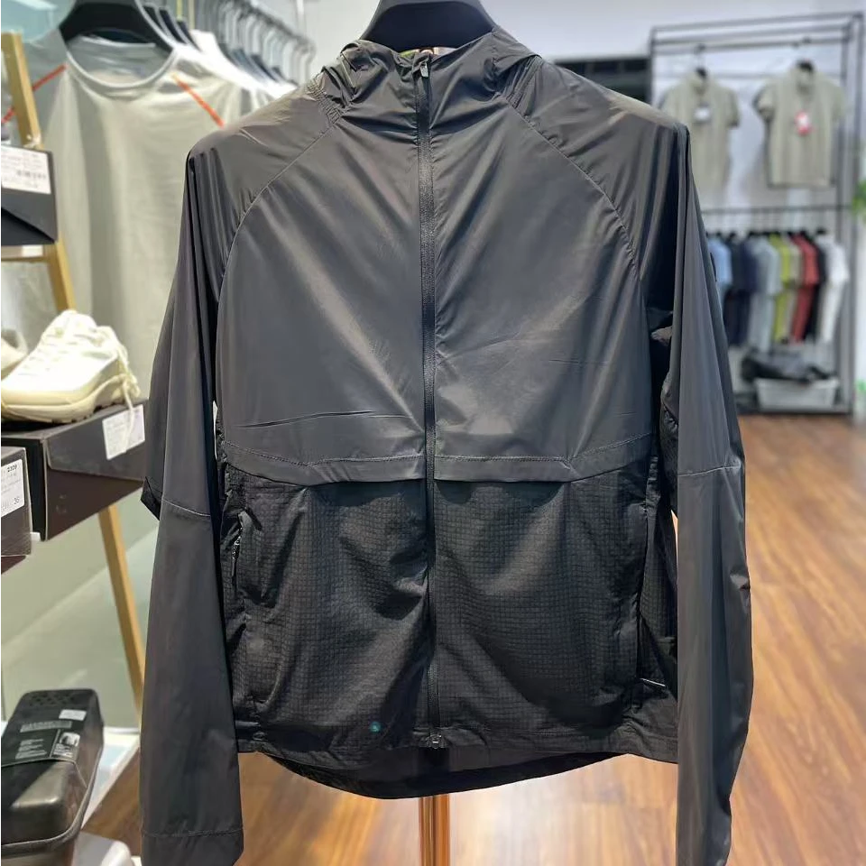 露版冰感防晒衣户外运动城市通勤城市技能丝网透气男防晒衣皮肤衣