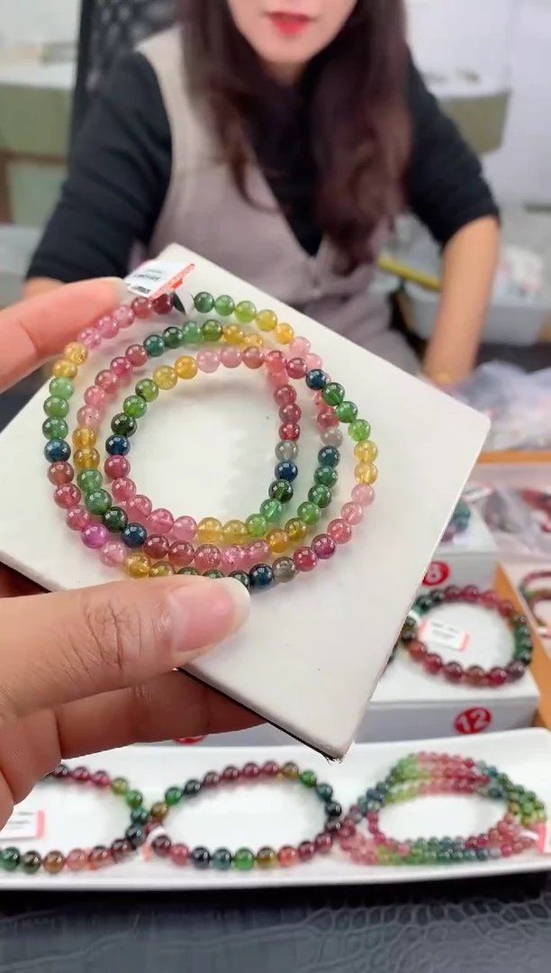 未镶嵌手串碧玺多样性发一条