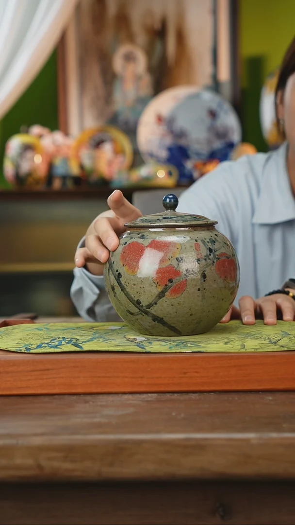 摆件景德镇釉下手绘陶瓷茶具，咖啡杯