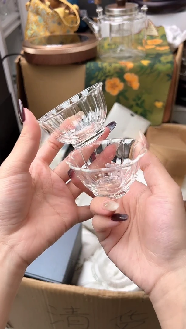 禾墨花瓣对杯