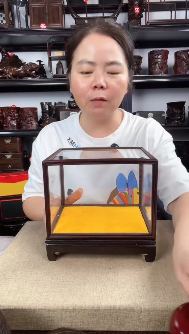 木2号玻璃罩老李红木工艺品