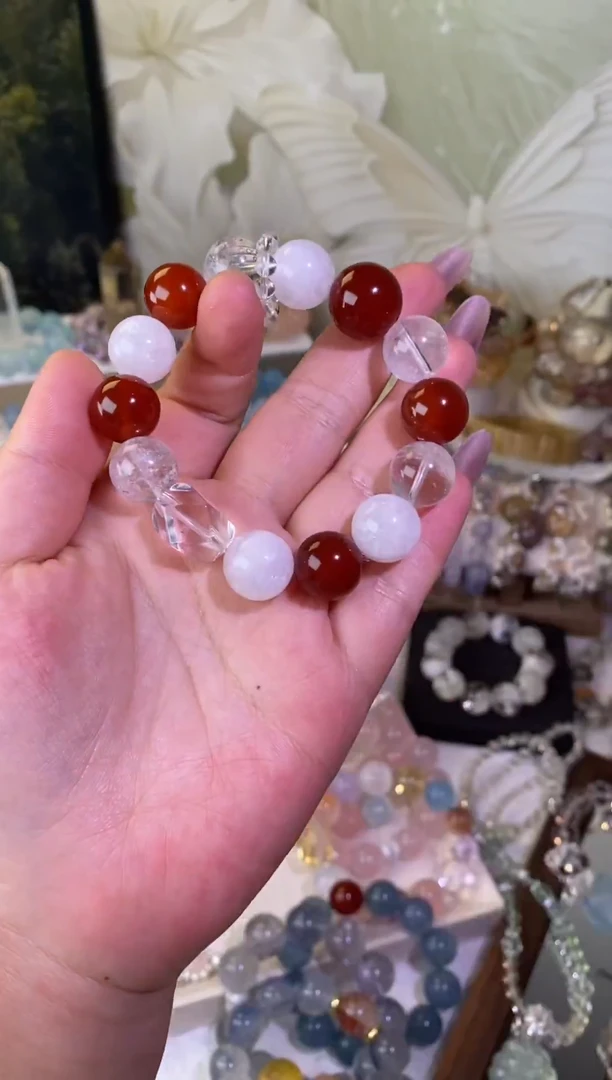 未镶嵌手串水晶白阿塞设计款