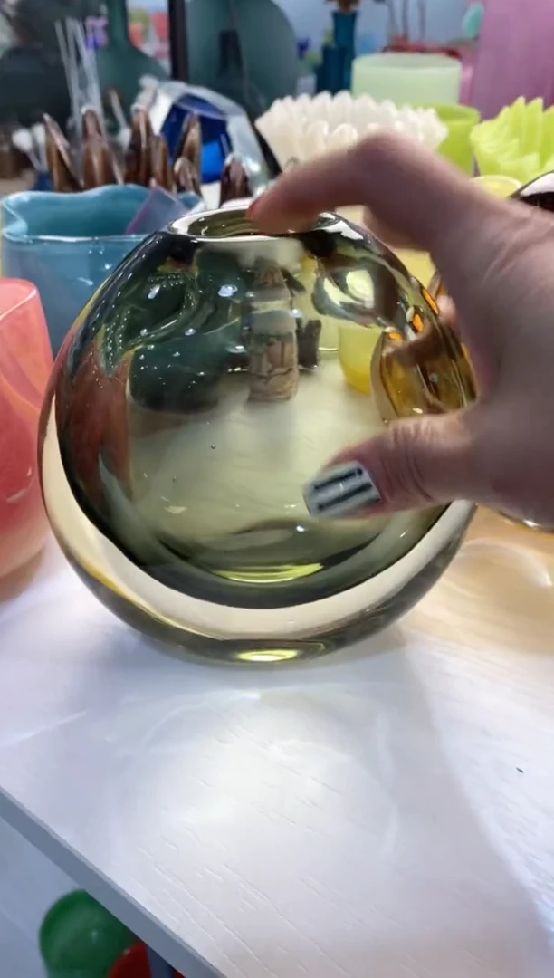 【闪购商品】琉璃慕忆家花瓶微瑕