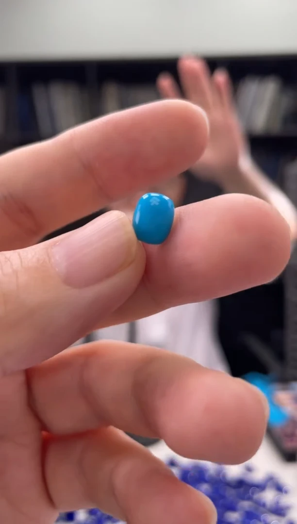 【闪购商品】绿松石裸石未镶嵌方形单颗绿松石