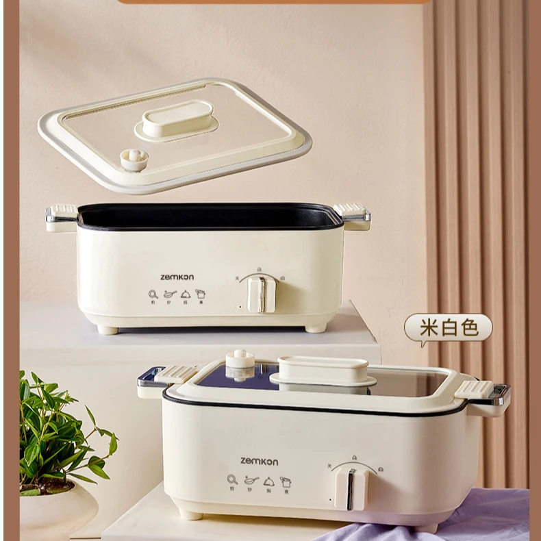 粉丝福利电火锅家用一体炒菜电炒锅不粘多功能3-4人电煮锅电火锅