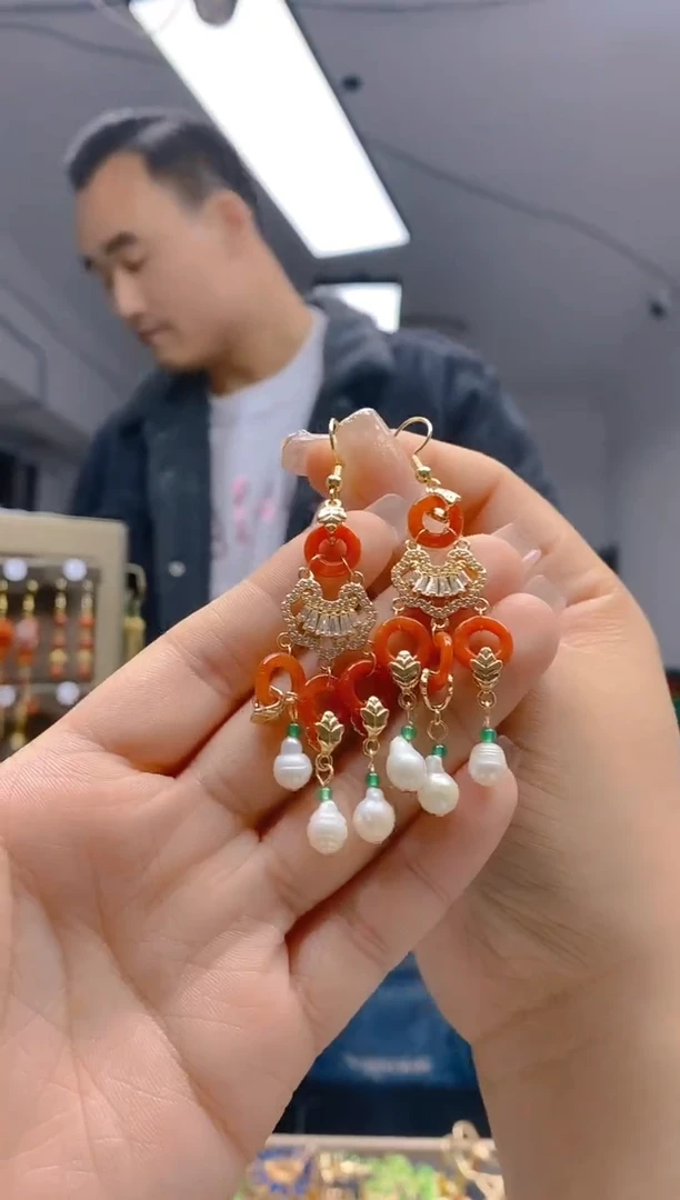 【闪购商品】翡翠耳饰合金311翡翠耳钩