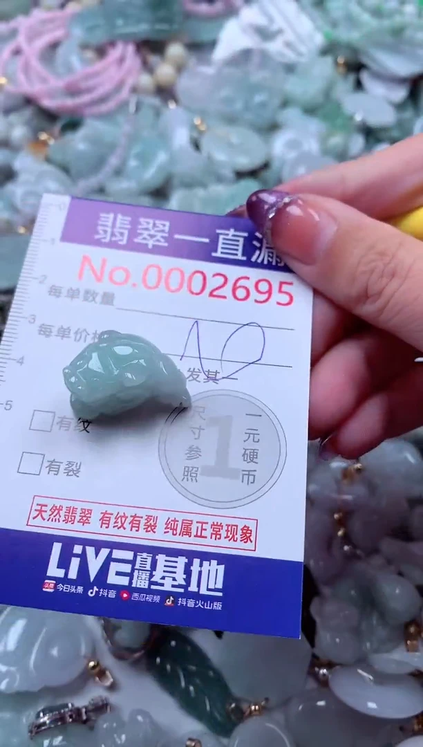 翡翠未镶嵌吊坠(不含链)2695