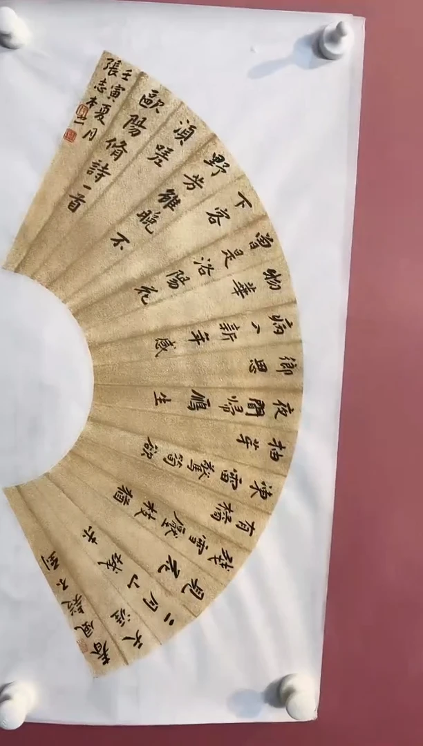 国画张志本老师作品多字扇面福利
