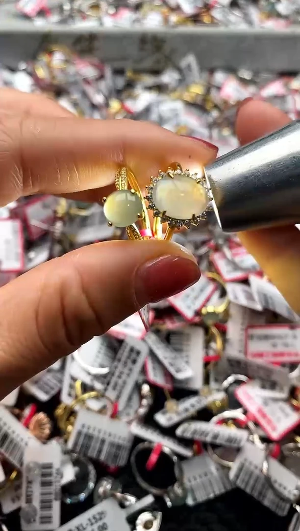 【闪购商品】翡翠戒指银S925镶嵌222222222     4