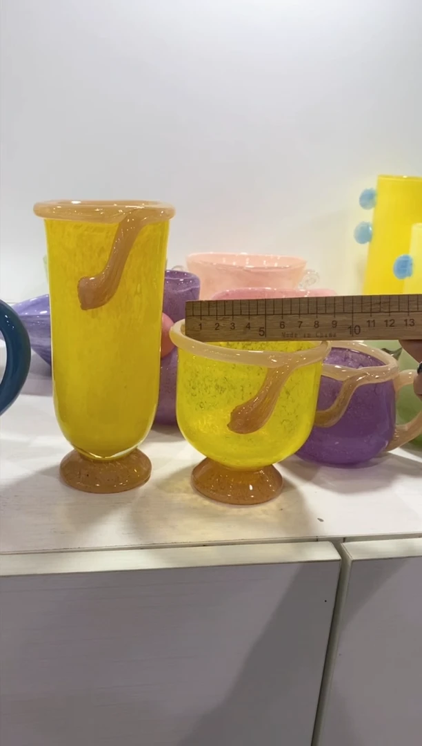 【闪购商品】琉璃慕忆家花瓶一对