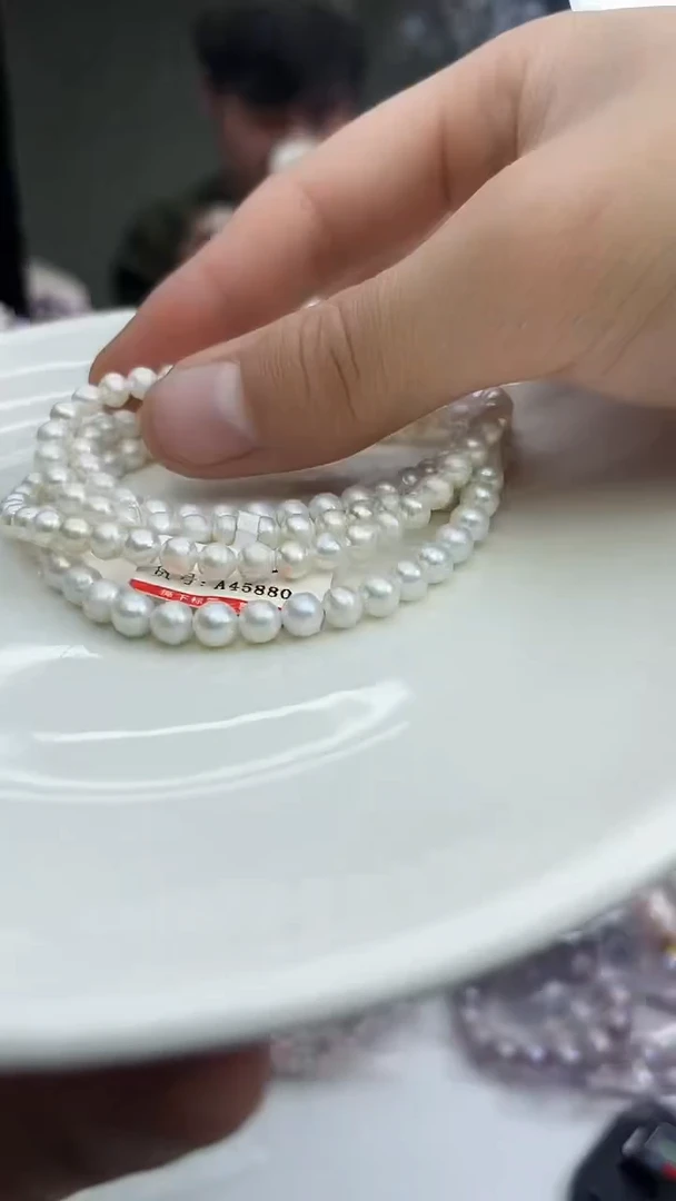 未镶嵌项链淡水珍珠白色系小米项链