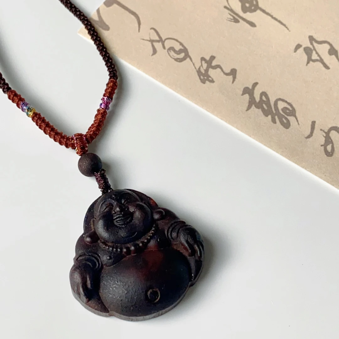 天然降真香 脖挂吊坠 弥勒牌高油性老料