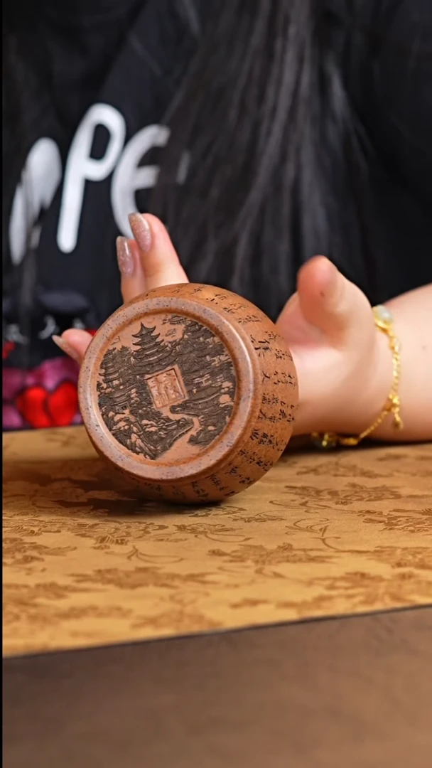 茶杯紫砂宜兴原矿紫砂高温柴烧主人杯