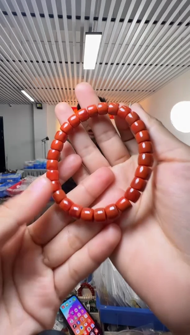 未镶嵌手串南红玛瑙南红玛瑙直切约8-9mm手串