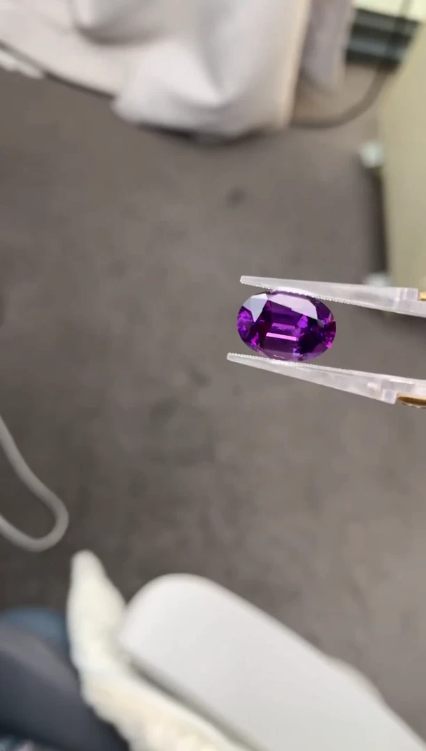 未镶嵌珠宝半成品紫晶6ct紫水晶 定制 GE