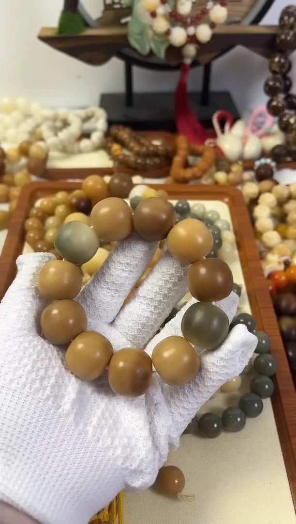 菩提根/象牙果手串北*22干磨微暇