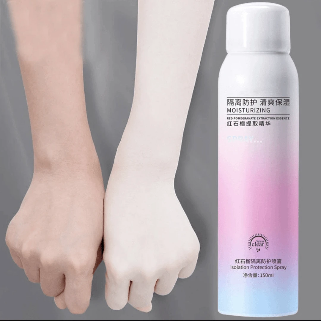 防晒霜红石榴防护喷雾素颜隔离霜防紫外线防水不脱妆保湿学生军训