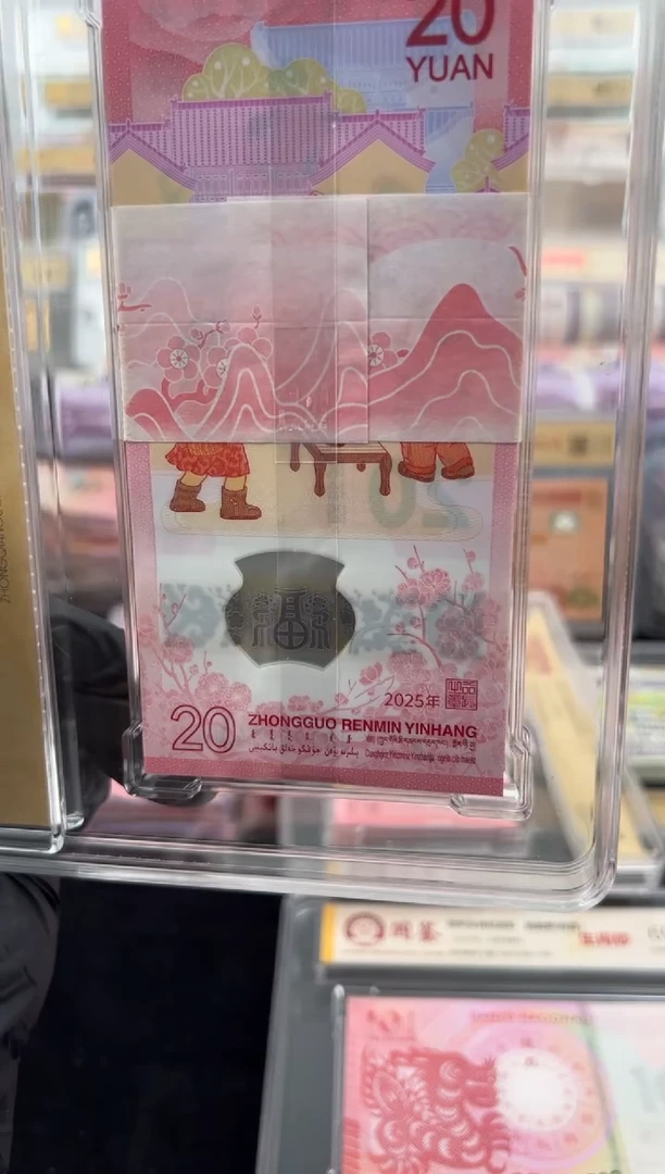 塑料蛇年生肖纪念钞整刀百连号啊啊啊