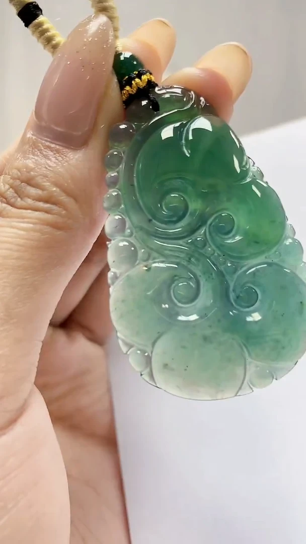 未镶嵌定制翡翠5028MM-毛货挂件34