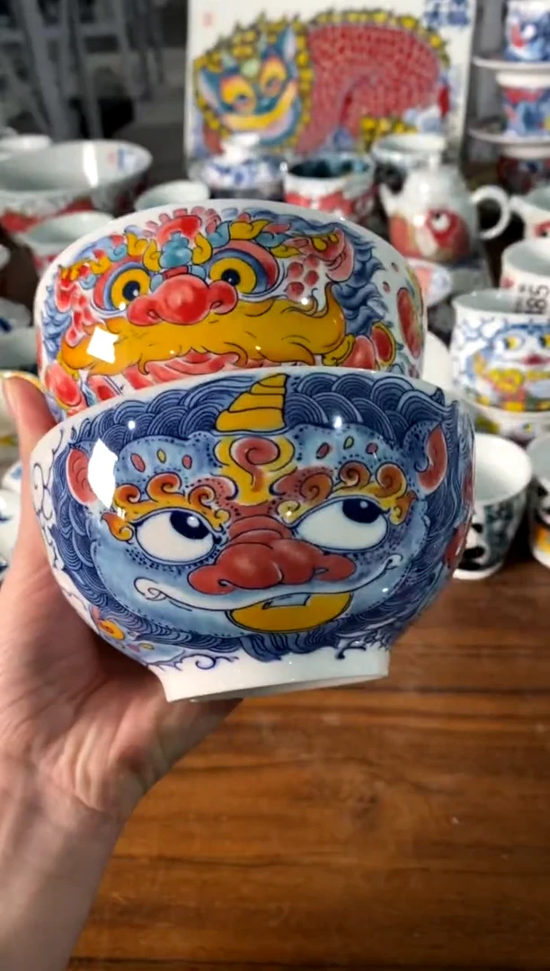 米饭碗【醒狮+貔貅】[直播间微瑕福利价]