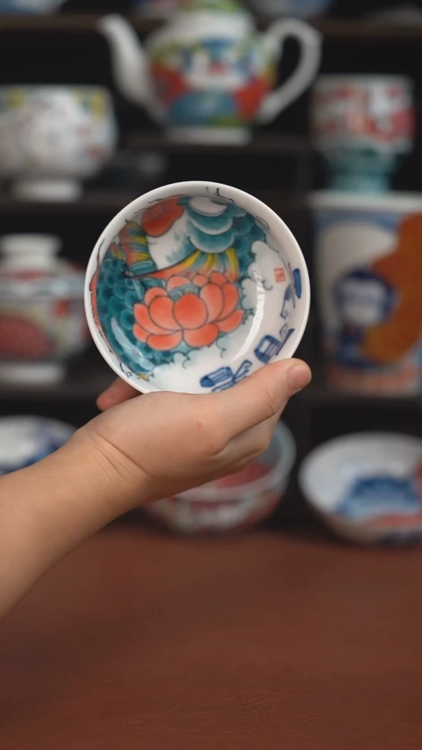 老师作品神仙鱼矮卢氏杯（微瑕福利 ）