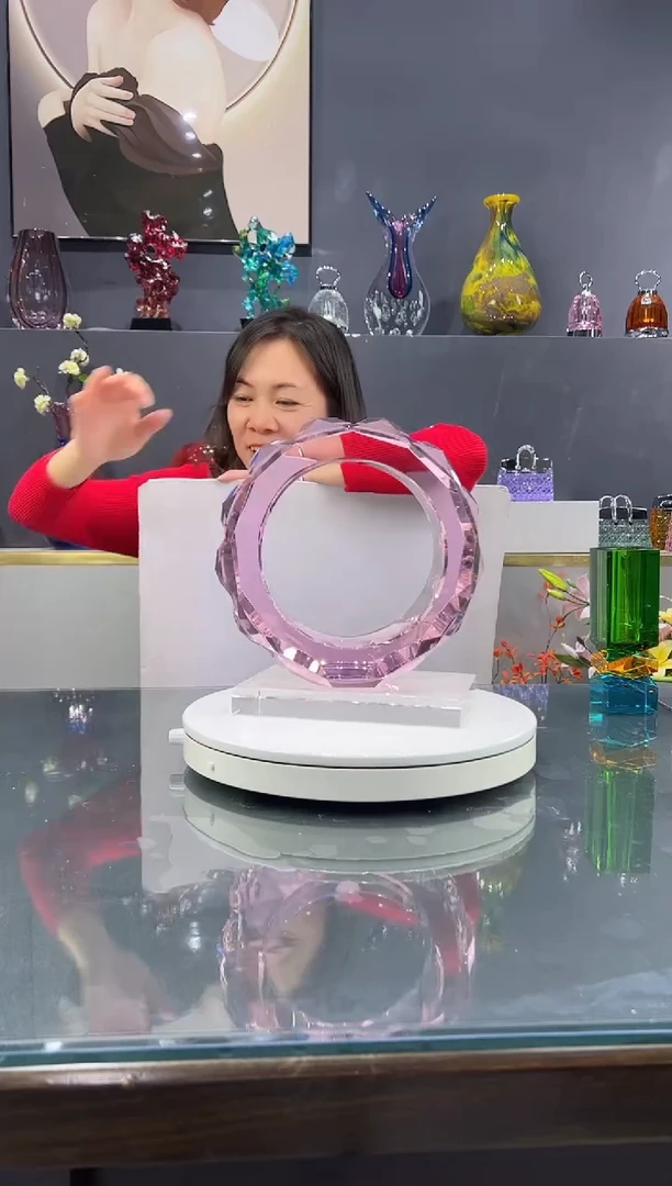 手工艺品琉璃    水晶琉璃摆件1个