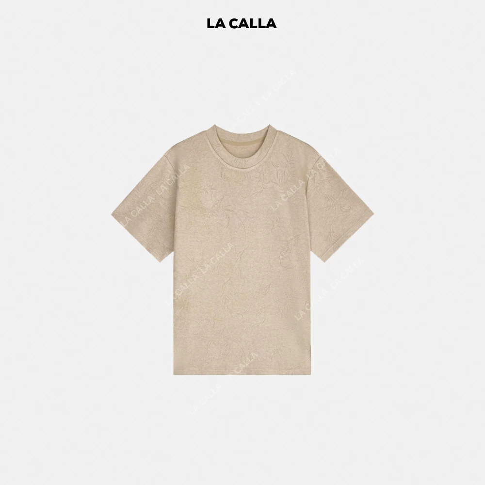 LA CALLA《特价不退不换》中式毛织圆领设计感短袖长袖OY1199