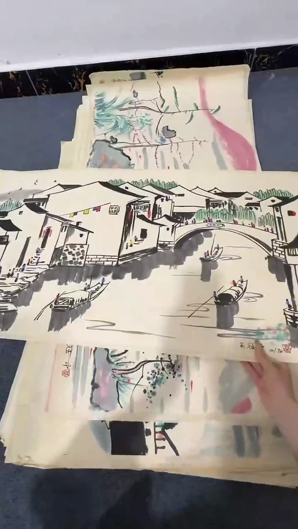 竖款玲珑阁书画艺术作品福利