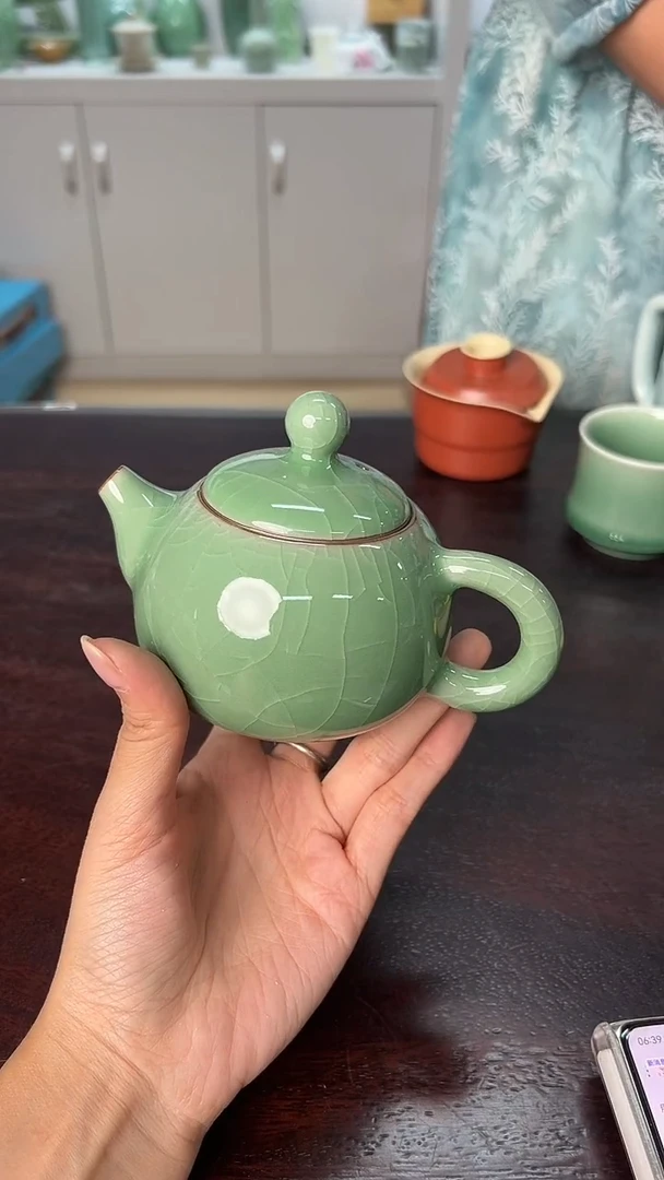 龙泉云间青瓷小米茶器