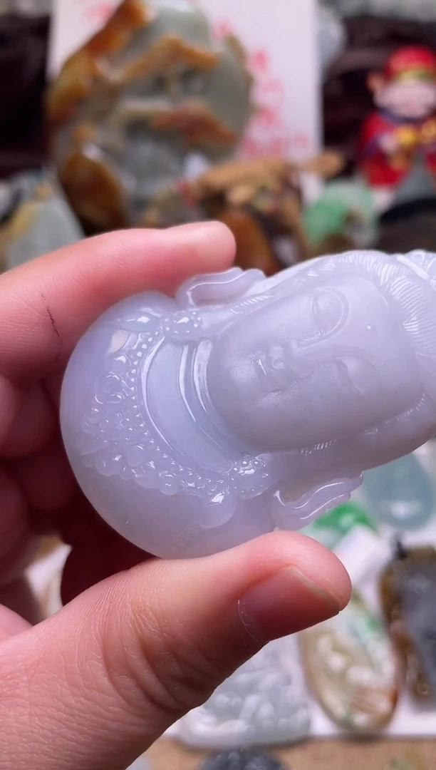 颈饰未镶嵌翡翠观音头