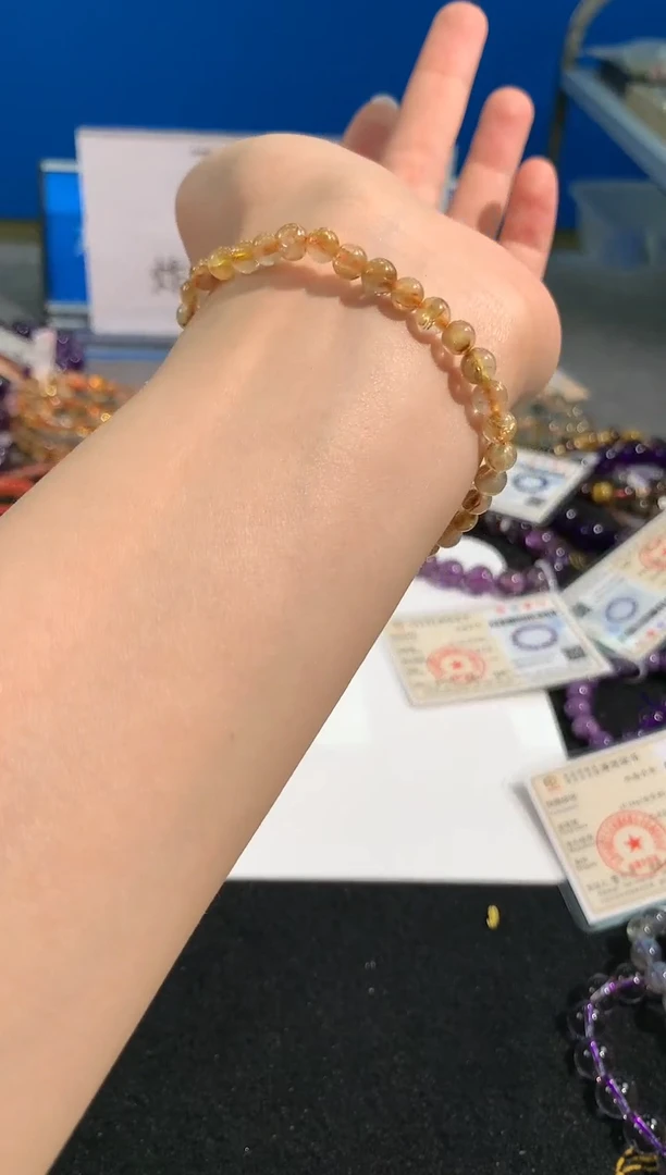 【闪购商品】水晶手链未镶嵌113号钛晶单圈5mm