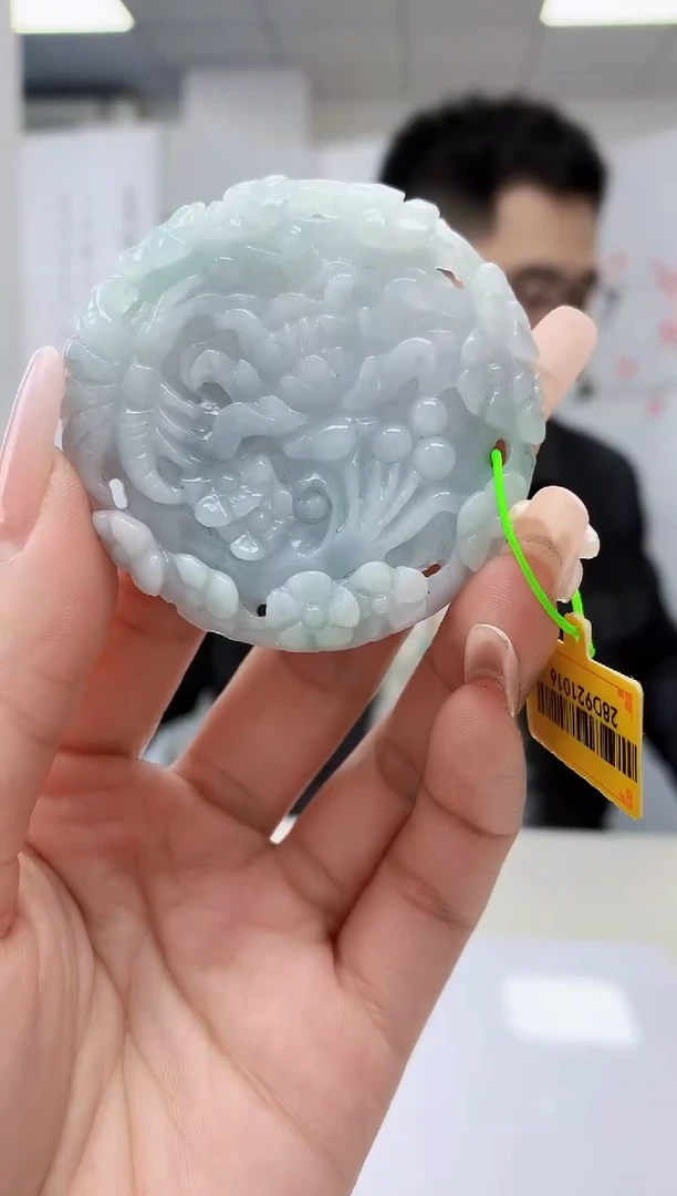 【闪购商品】定制翡翠未镶嵌5153lr-毛货挂件79