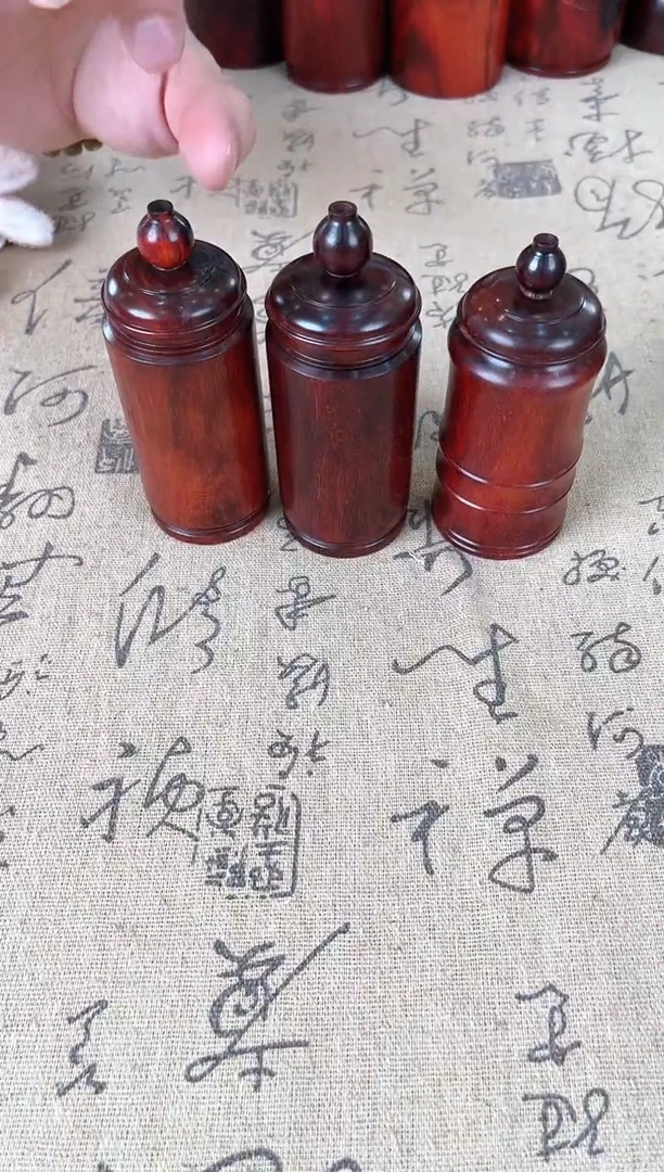 檀香紫檀（小叶紫檀）小茶叶罐15