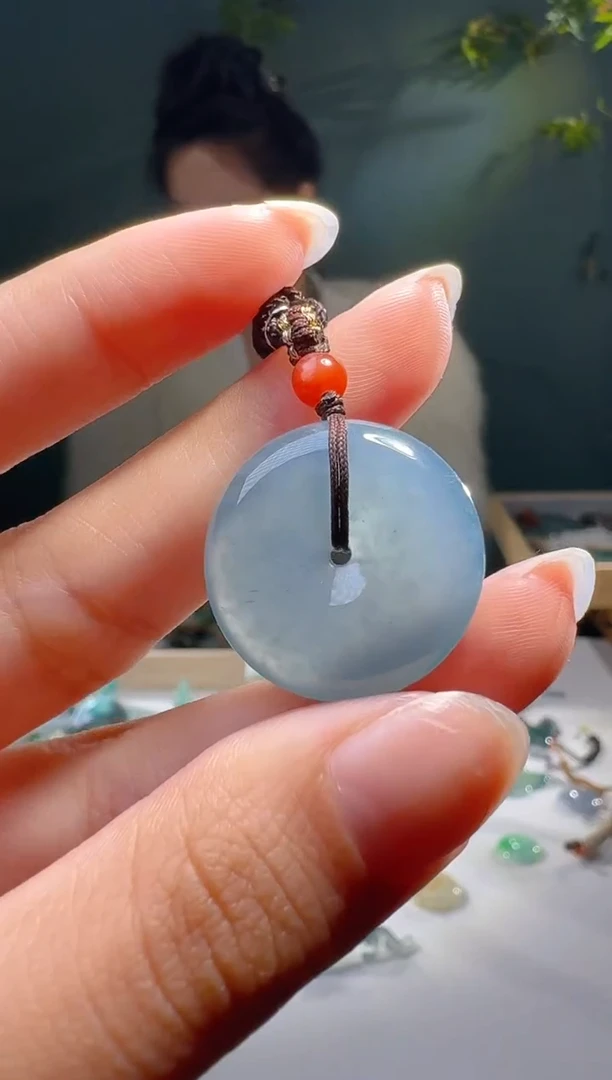 【闪购商品】翡翠颈饰未镶嵌天然A货翡翠扣子