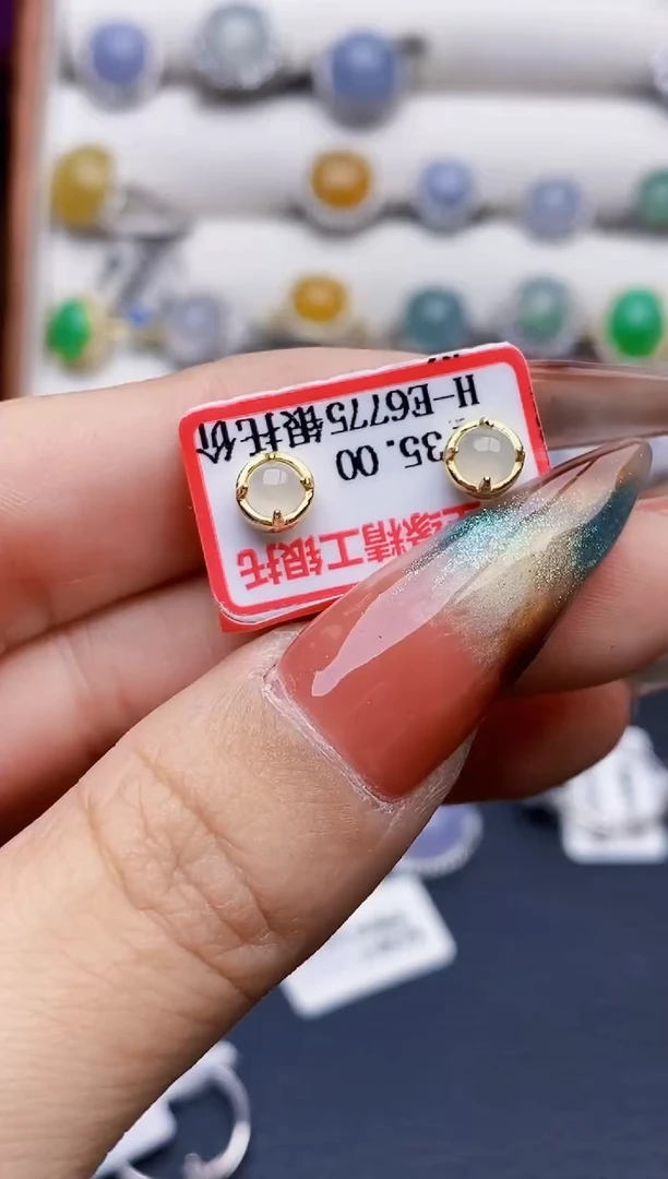 银S925镶嵌戒指翡翠0008