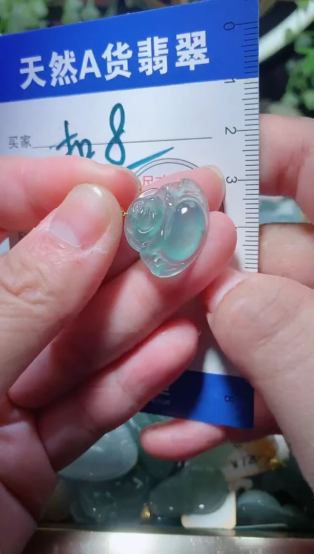 【闪购商品】翡翠颈饰18K金镶嵌天然A货翡翠多样性发货发其一