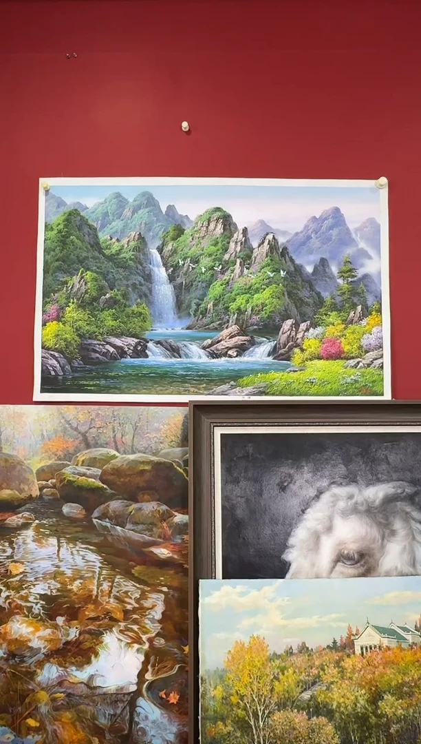 油画【42号】朝鲜原创手绘油画【功勋Ⅰ级画家丨孤品佳作丨顺丰包邮】