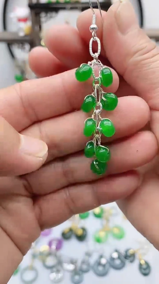 未镶嵌翡翠耳饰翡翠666