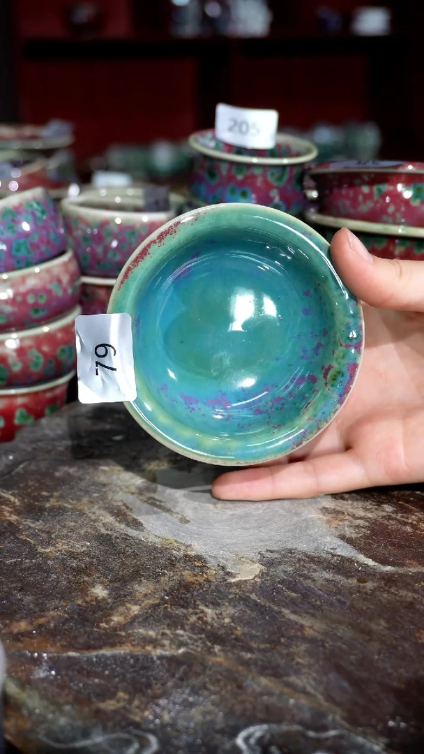 摆件精品窑变钧瓷茶器