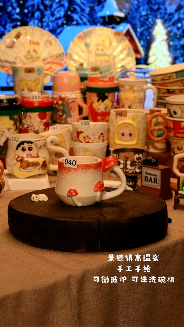 陶瓷040景德镇原创设计师款高温陶瓷手工手绘餐具碗盘子