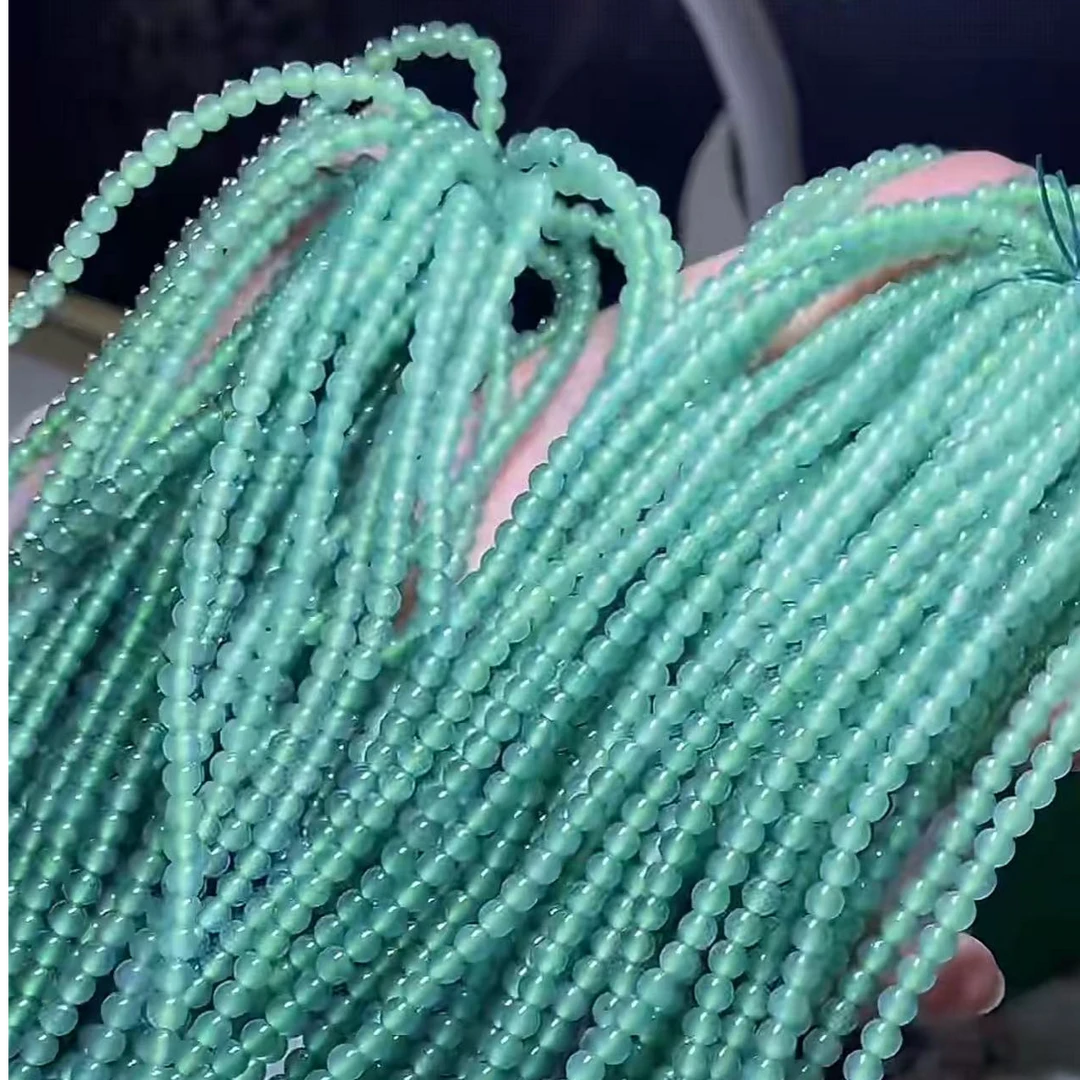 【玉经纶】-47045/Q32-天然A货翡翠珠链-多样性发其—