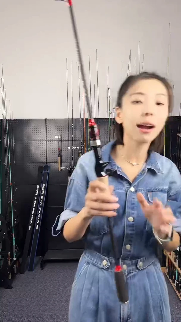 1.8m以下玻璃钢红风霞1.68米枪柄（瑕疵尾货竿，没有售后，介意勿拍）