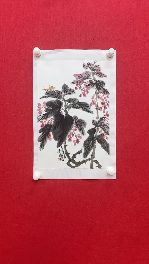 国画z天津人美-雷奇俊花鸟1.5平尺