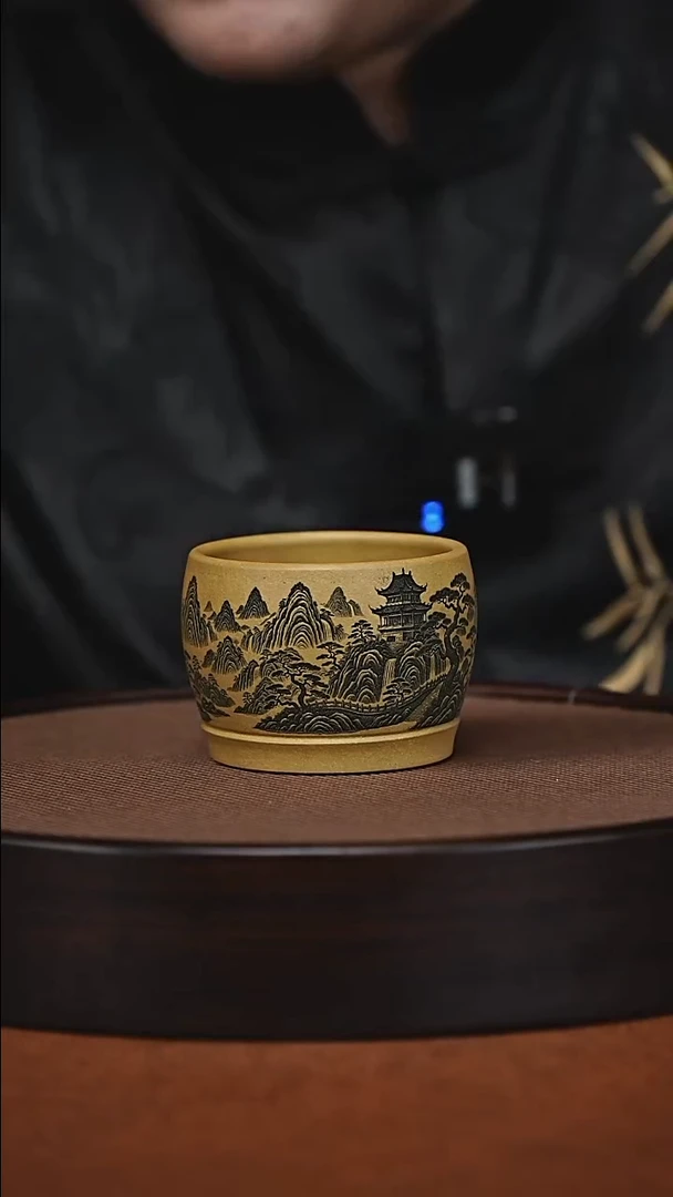 茶杯紫砂原矿紫砂