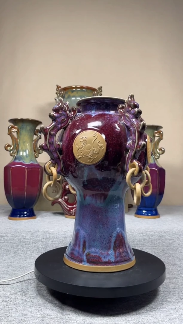 摆件神垕钧瓷收藏工艺品